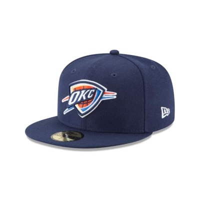 Oklahoma City Thunder Gorra | New Era NBA Wool Standard 59fifty Fitted Cap Mexico - Azules